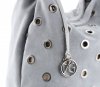 Kožené kabelka shopper bag Vittoria Gotti světle šedá V3077Z